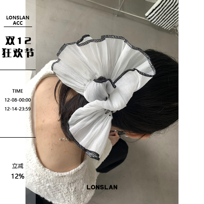 质感法式波点花边发圈