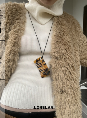 LONSLANACC梳子造型吊坠项链