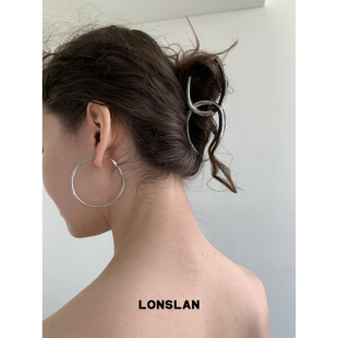 异形金属气质鲨鱼夹百搭发卡 2025ss个性 LONSLAN ACC