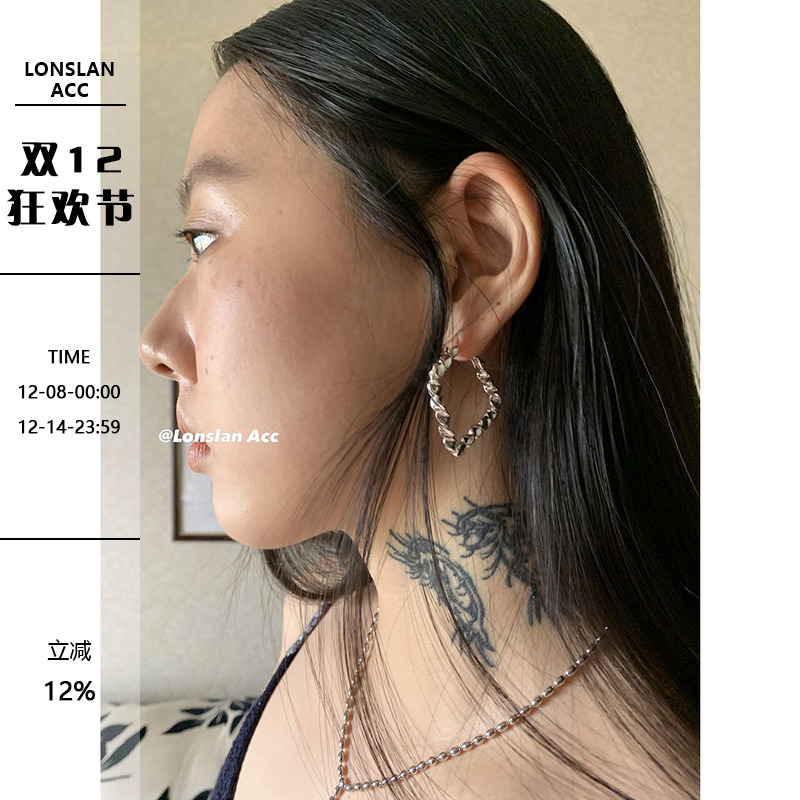 LonslanAcc大气简约质感耳环饰品