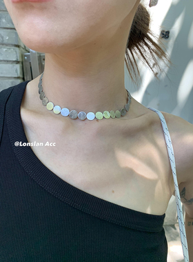 LONSLANACC切片圆球项链
