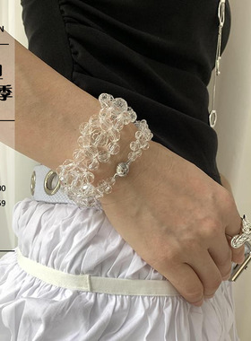 LONSLANACC透明串珠拼接吸睛颈链