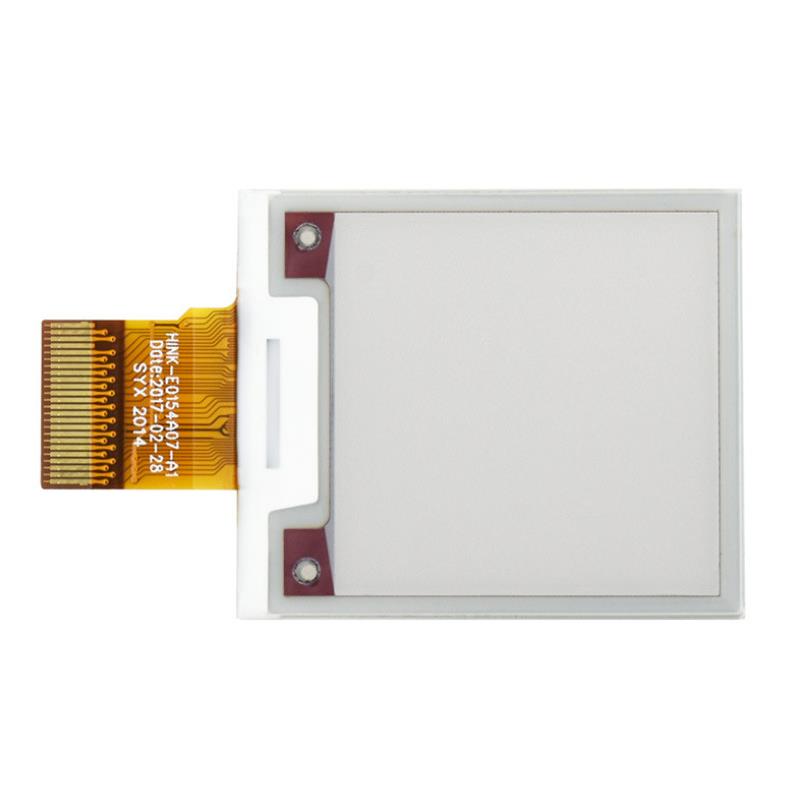 1.54寸红黑白200x200分辨率墨水屏裸屏e-Paper功耗低视角断电可显