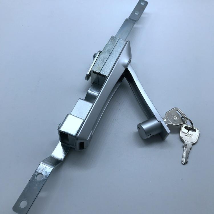 MS828银色亚光连杆锁，电柜门锁，配电箱门锁，机箱机柜锁