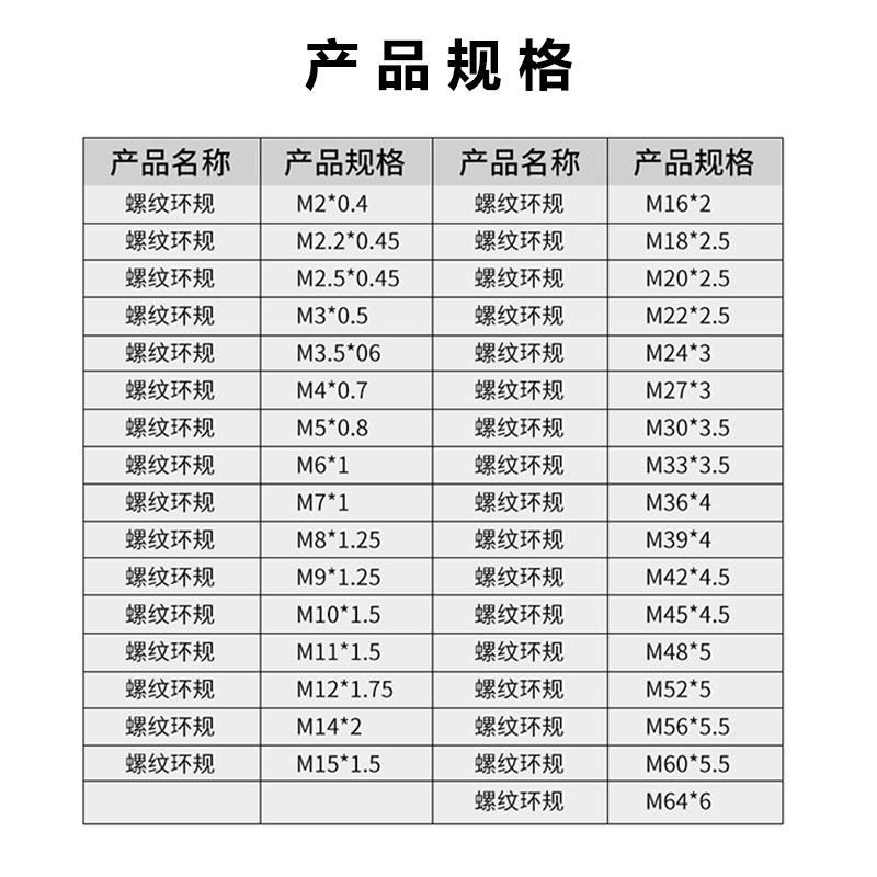 哈量(LINKS)螺纹环规M2通止规螺纹规外螺纹规 非标多头螺纹精度6g