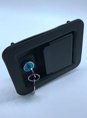 MS866-5黑色面板锁，汽车方形锁，工程车锁，美变锁，配电箱门锁