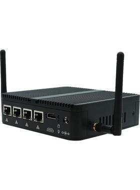 2.5G四网口J6426软路由四核J4125工控机爱快4G插卡工业级迷你主机