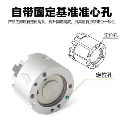 亚德客三爪气动手指气缸 HFCY25 HFCX25 HFCI16 20 32 40 50 63