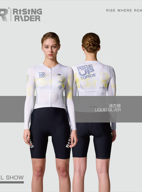 RR2025春夏款无尽之旋印花女士长袖上衣速干透气公路自行车骑行服