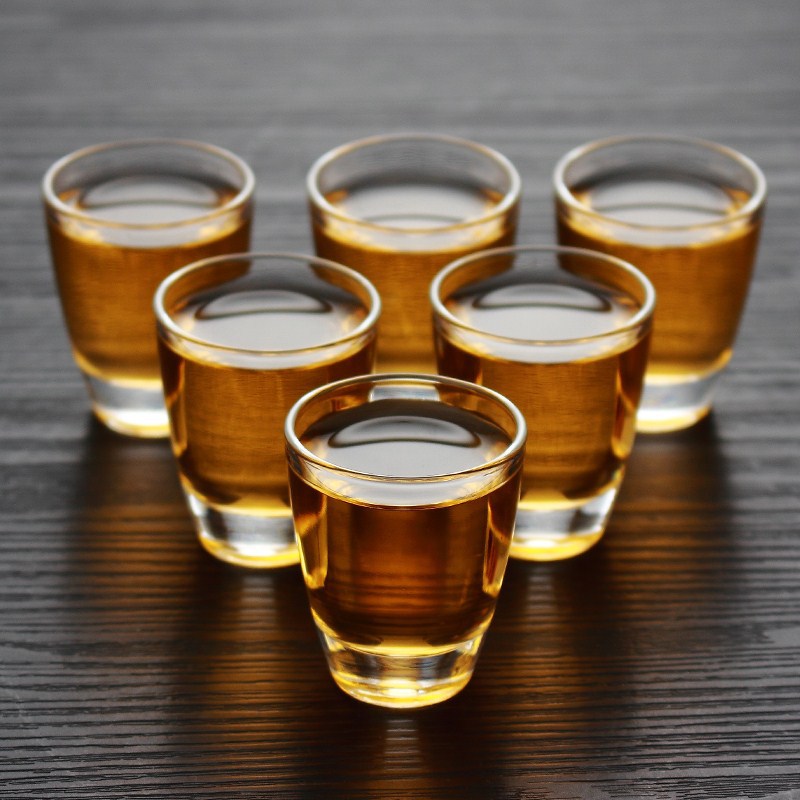 透明玻璃一两白酒杯迷你一口烧酒