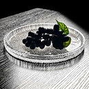 2025新款 圆形水晶玻璃托盘水果盘茶盘家用果盘轻奢高档高端商用