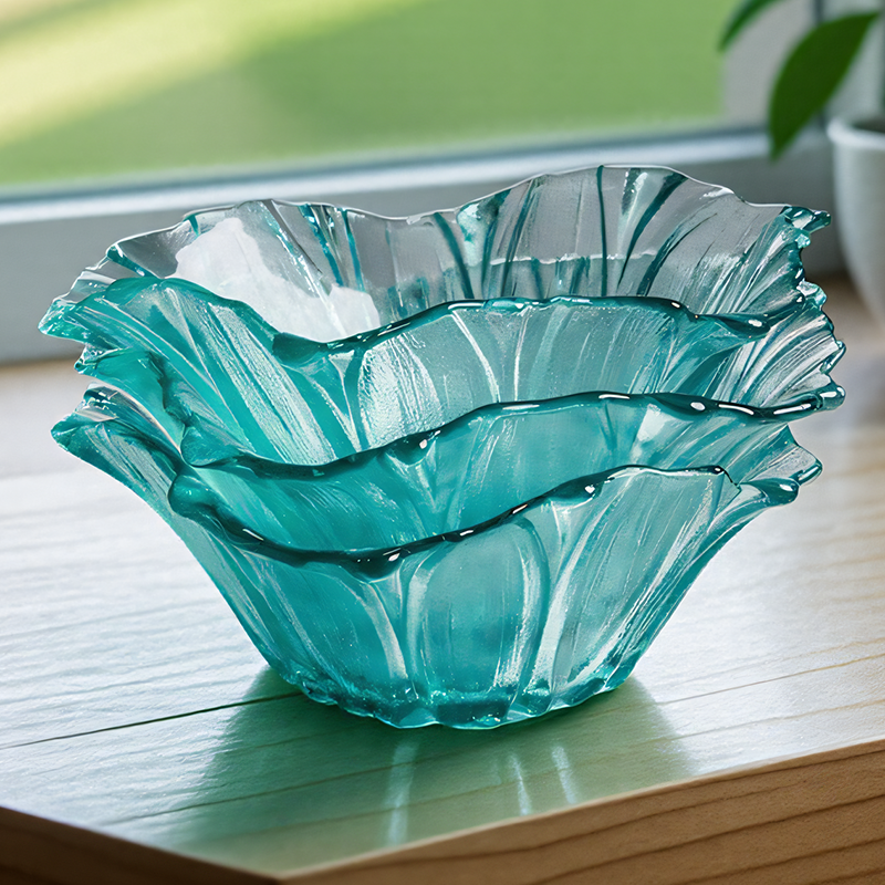 高颜值复古花瓣水果盘2025年新款