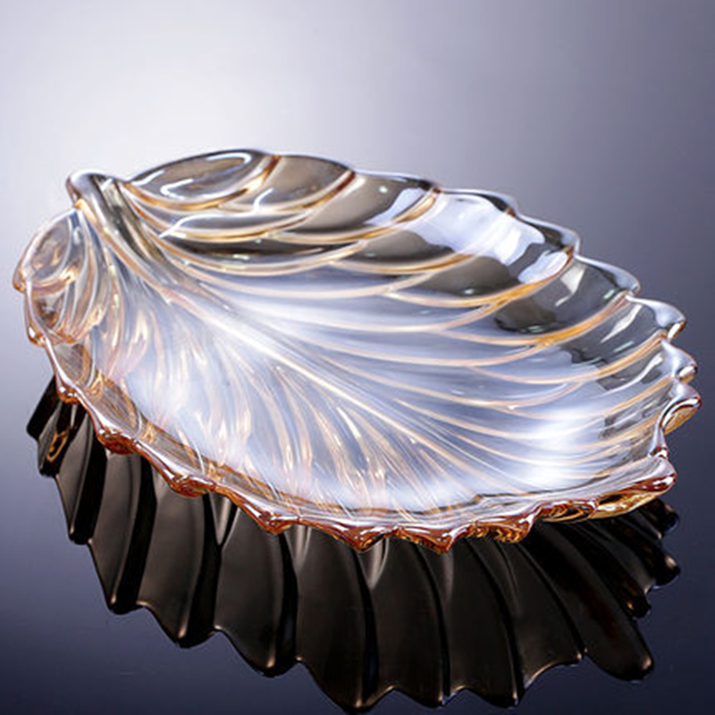 水晶玻璃水果盘客厅家用轻奢高端