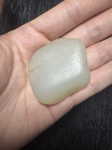 35g羊脂白玉山流水且末料型好过灯无结构有证书保障真品新疆玉石