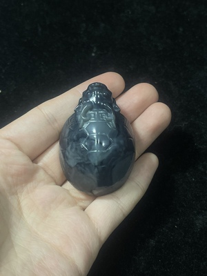 75g和田玉龙龟手把件把玩男士女士玉石手把件玉挂件送亲友礼物