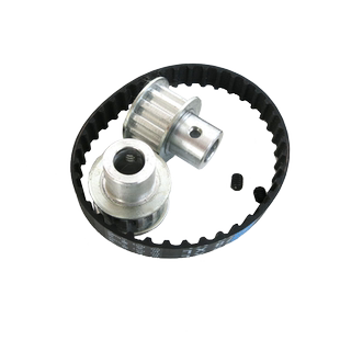 金属同步带轮套装5mm6mm铝合金diy马达单槽皮带轮传动XL电机配件