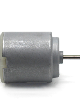圆形R260电机 2mm轴径长轴直流电动机DIY手工玩具制作3V 6V小马达
