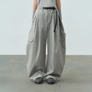 轻运动休闲弯刀裤 半圆女装 新款 2025春季 女宽松松紧腰小众 运动