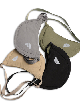 半圆原创设计包包2025冬季新款精选四色反光烫标户外运动感简约