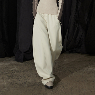 休闲空气层弯刀裤 2025春秋新款 女两色高级感 运动 半圆原创女装