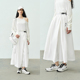 休闲裤 半圆原创女装 松紧腰白色宽松裤 子女裙裤 运动 2025夏季