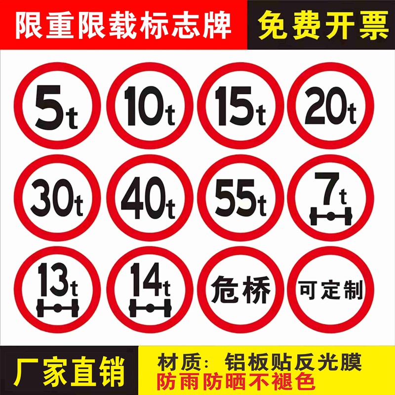 交通标志牌交限速限高限重限宽警示牌禁止鸣笛道路指示牌公路反光