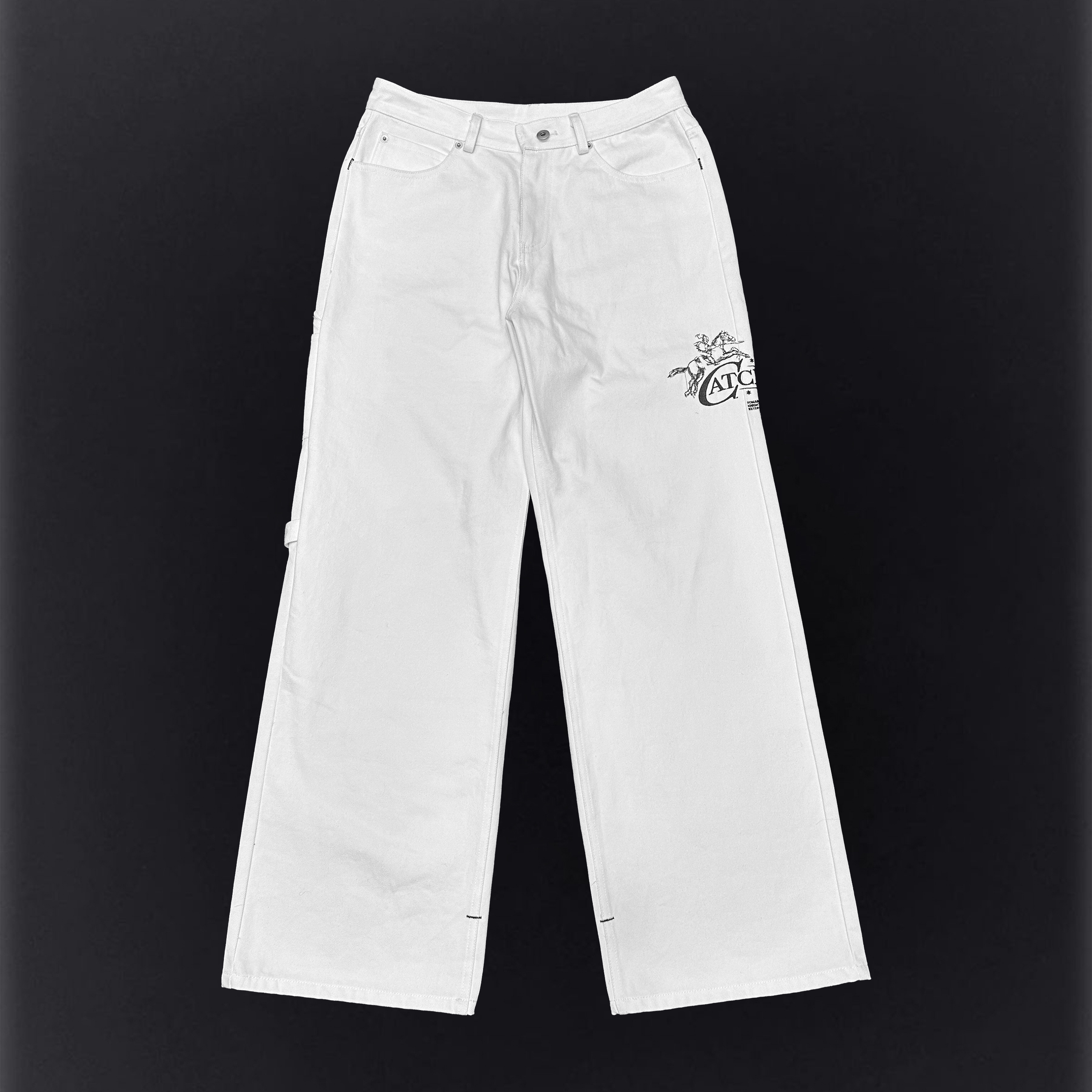 罗曼凯瑟 25FW 战马格纹口袋 牛仔伐木裤