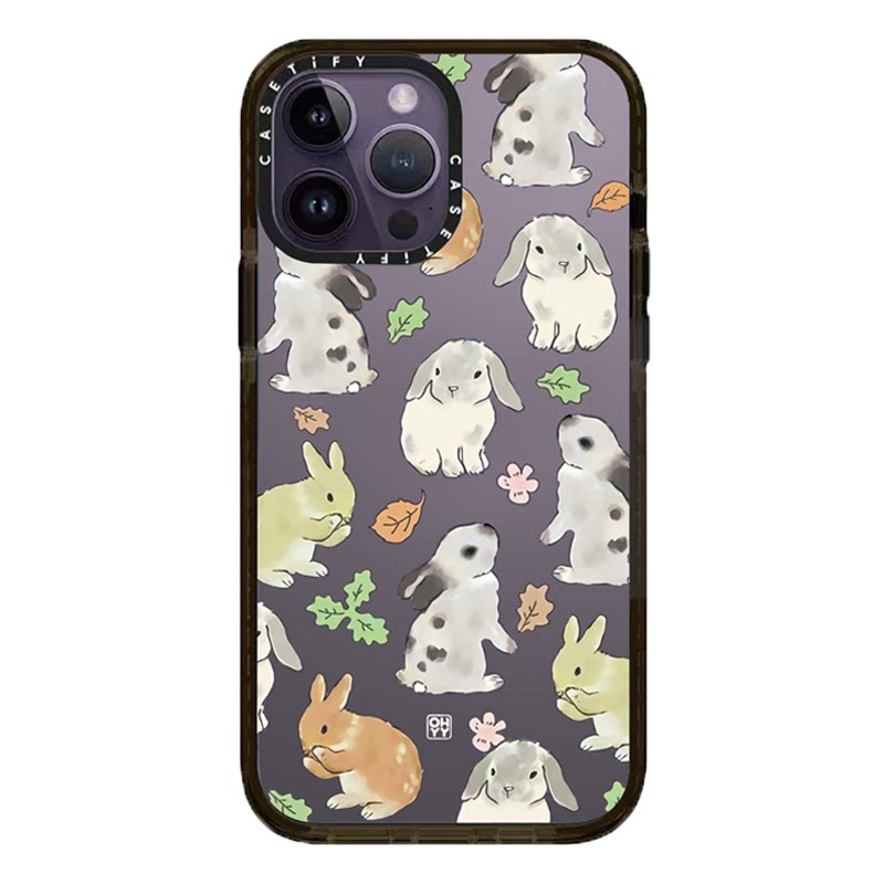 caseti宋雨琦同款可爱涂鸦兔子14pro适用于iphone13promax苹果12pro网