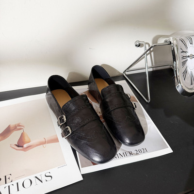 复古时尚小羊皮百搭小单鞋