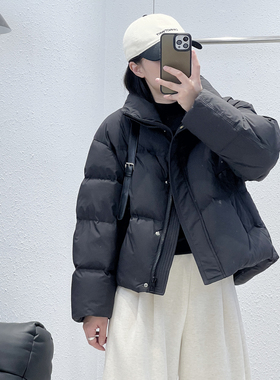 1.15 福利 AFN-82413韩版90白鸭绒立领短款时尚面包羽绒服