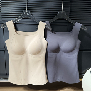 新款 A78高弹舒适自带胸垫蚕丝保暖背心 秋季 11.23