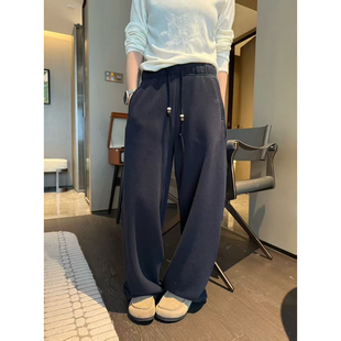 福利 百搭厚绒弯刀裤 抽绳松紧腰时尚 1677韩版 12.25