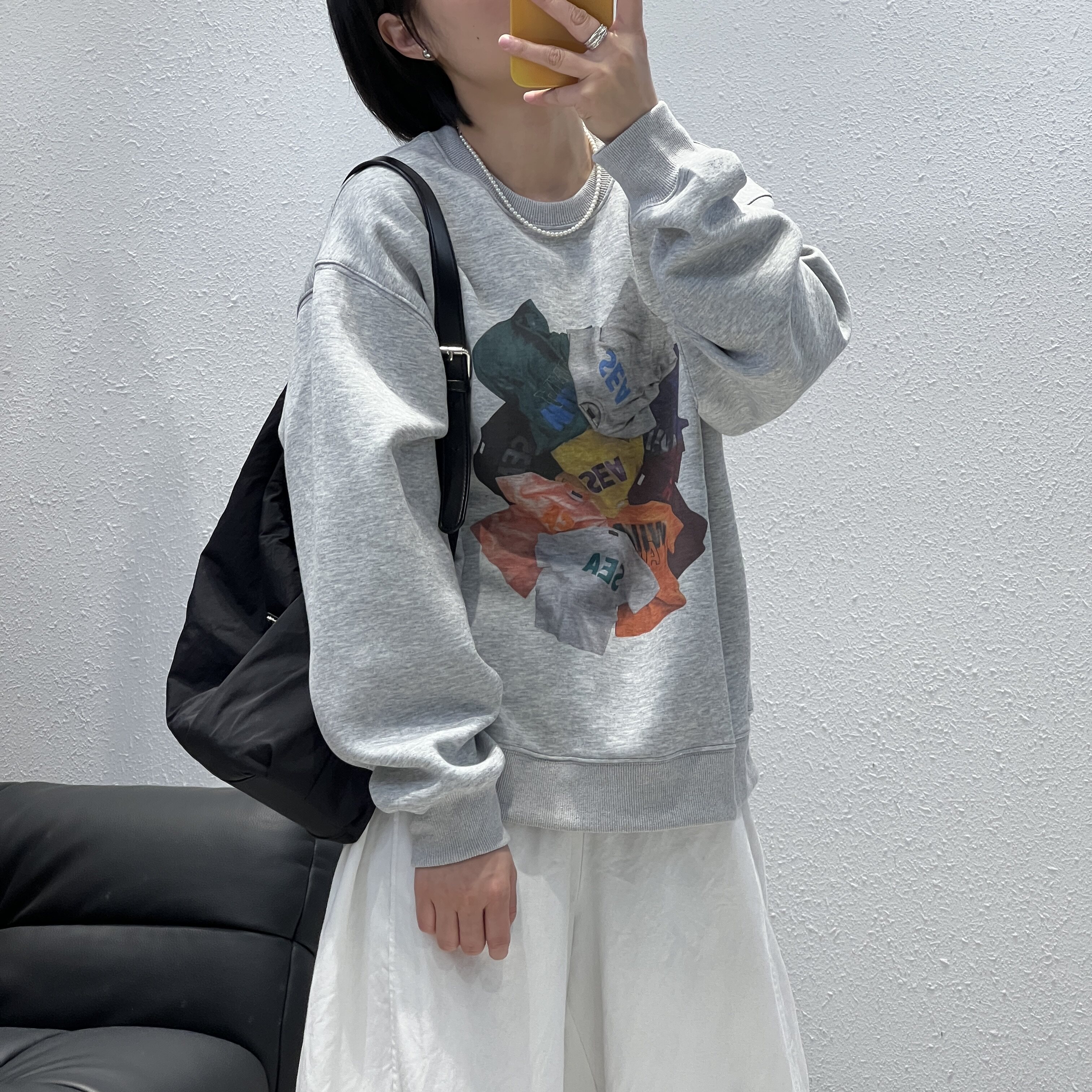 10.14 福利 WXH-726韩版个性印花圆领套头卫衣