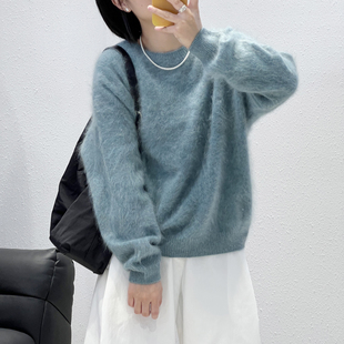 冬季 高级感圆领全羊毛拉绒衫 新款 3901韩版 LGM 10.29