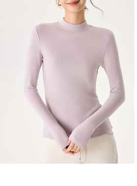 12.31 冬季新款 LM-9517韩版高弹百搭德绒中领打底衫 2件拍减10