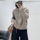 拉链浣熊毛衫 7.28 88018欧货轻奢连帽短款 福利 BSYJ