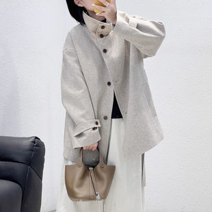 冬季 大牌范腰带风衣款 新款 822韩版 绵羊毛大衣 LAN 9.27