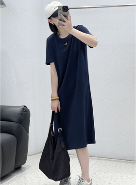 7.7 福利 HJJ-51897韩版时尚闪钻T裙短袖连衣裙