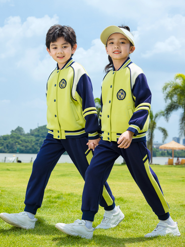 Kindergarten uniforms, spring and autumn brothers, sisters, first-grade school uniforms, spring and autumn uniforms, sports games, three-piece class uniforms