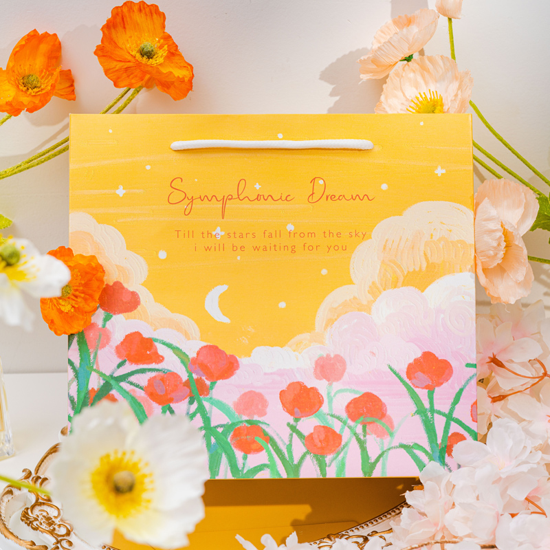 油画油画云彩礼品袋冠淘