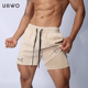 短裤 男长内衬薄款 透气运动休闲健身跑步速干三分裤 uawo夏季 男士 潮