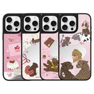 联名Roria可爱小动物适用于苹果镜面磁吸手机壳17Air卡通高级防摔iPhone16Promax 14华强北定制保护套 15plus