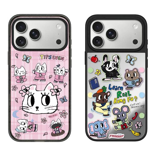 韩火火Tipseven功夫小咪iPhone17ProMax手机壳适用苹果16Pro可爱小猪15ProMax/14plus防摔13/12磁吸保护套