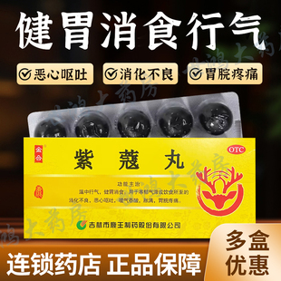 金和紫蔻丸10丸健胃消食消化不良药恶心呕吐嗳气胃脘疼痛胀满LY