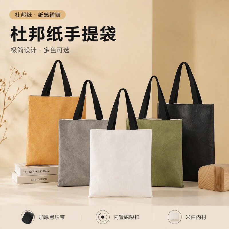 杜邦纸环保手提袋定制印logo