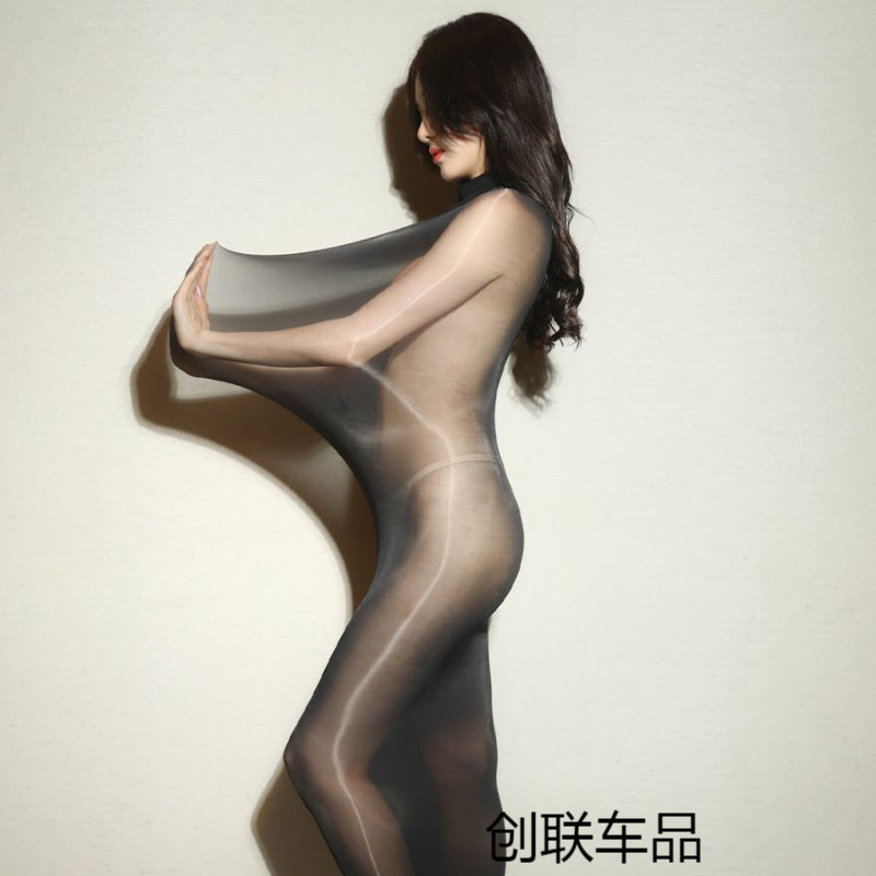 超薄丝袜睡袋全包连身大码无缝塑型连体衣马油光隐形油亮情趣
