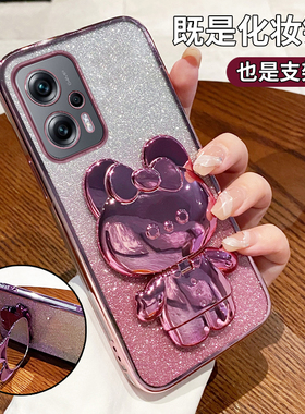 适用红米Note11TPro手机壳小米Redminote11T新款Redmi保护套Pro透明硅胶5G全包防摔por女带支架pr0钢化膜外壳