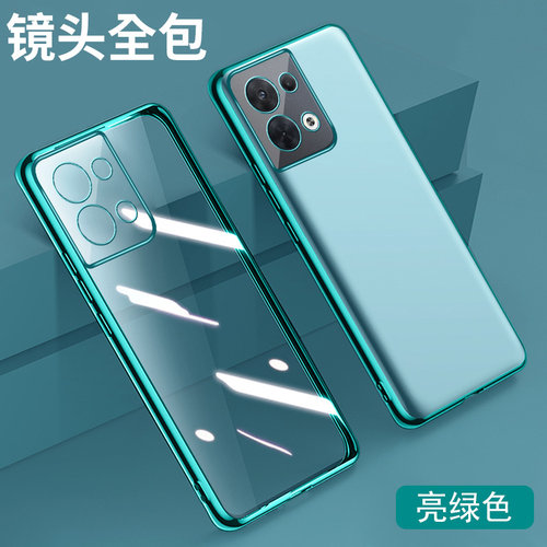 适用Opporeno8透明新款保护壳
