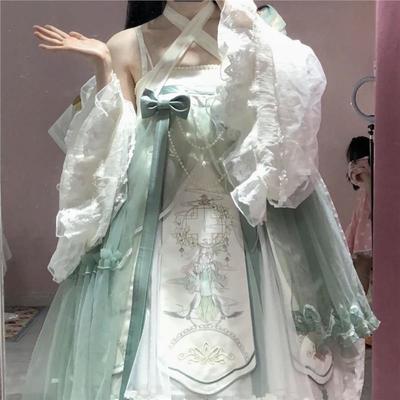 洛丽塔裙子大套装Lolita药师优雅华丽中华风JSK仙气连衣裙现货