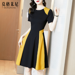 2026年新款女夏季高端时尚气质名媛赫本风连衣裙收腰显瘦减龄裙子
